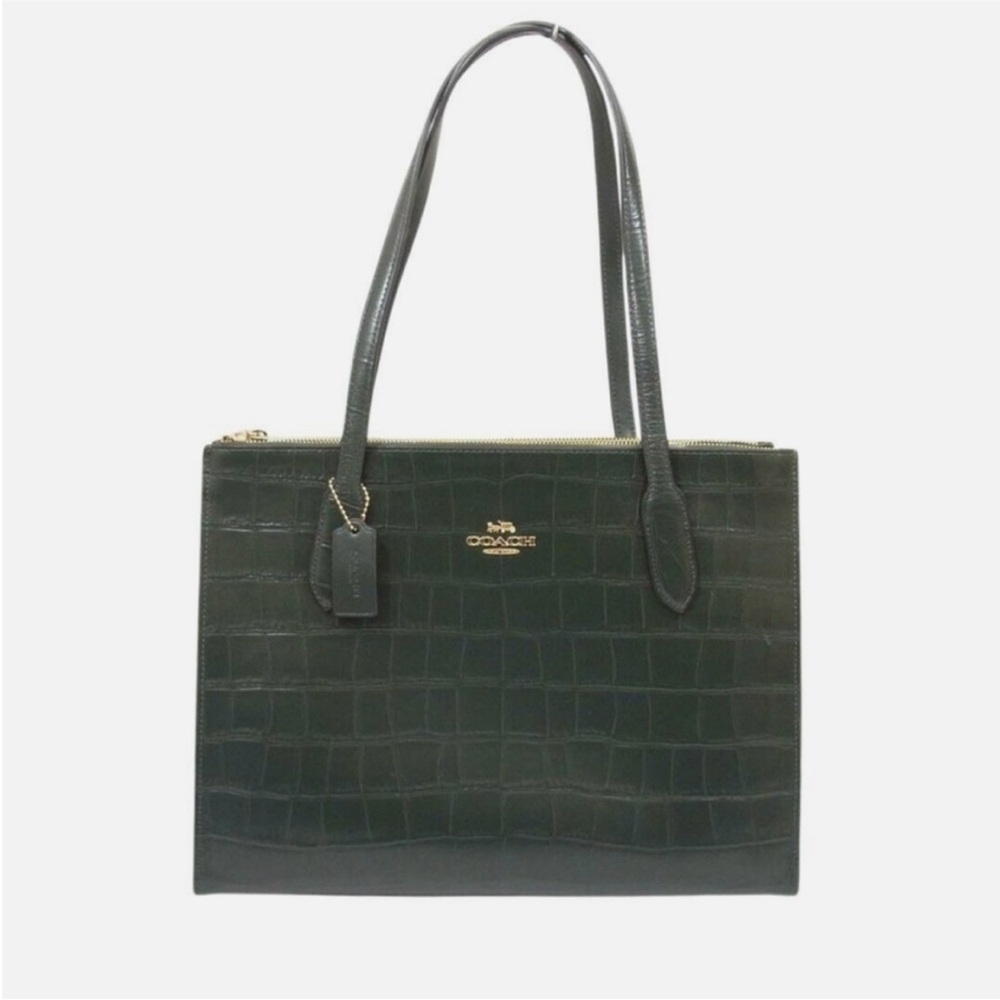 Coach Nina Croc Embossed Bag